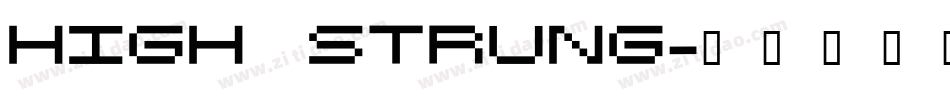 High Strung字体转换